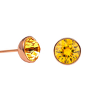 Серьги пусеты Fiore Luna Light Smoked Topaz SWE298 LST RG