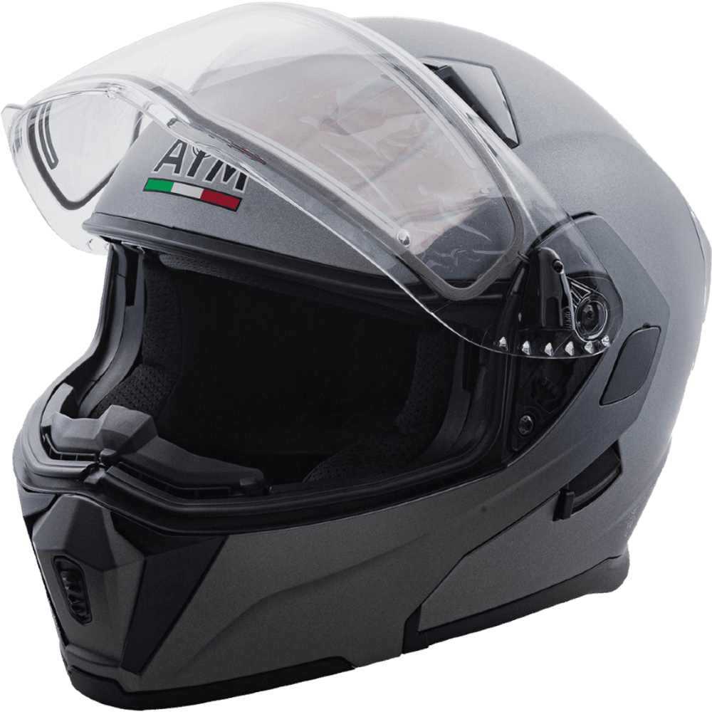 Шлем модуляр AiM JK906 Grey Metal, XXL