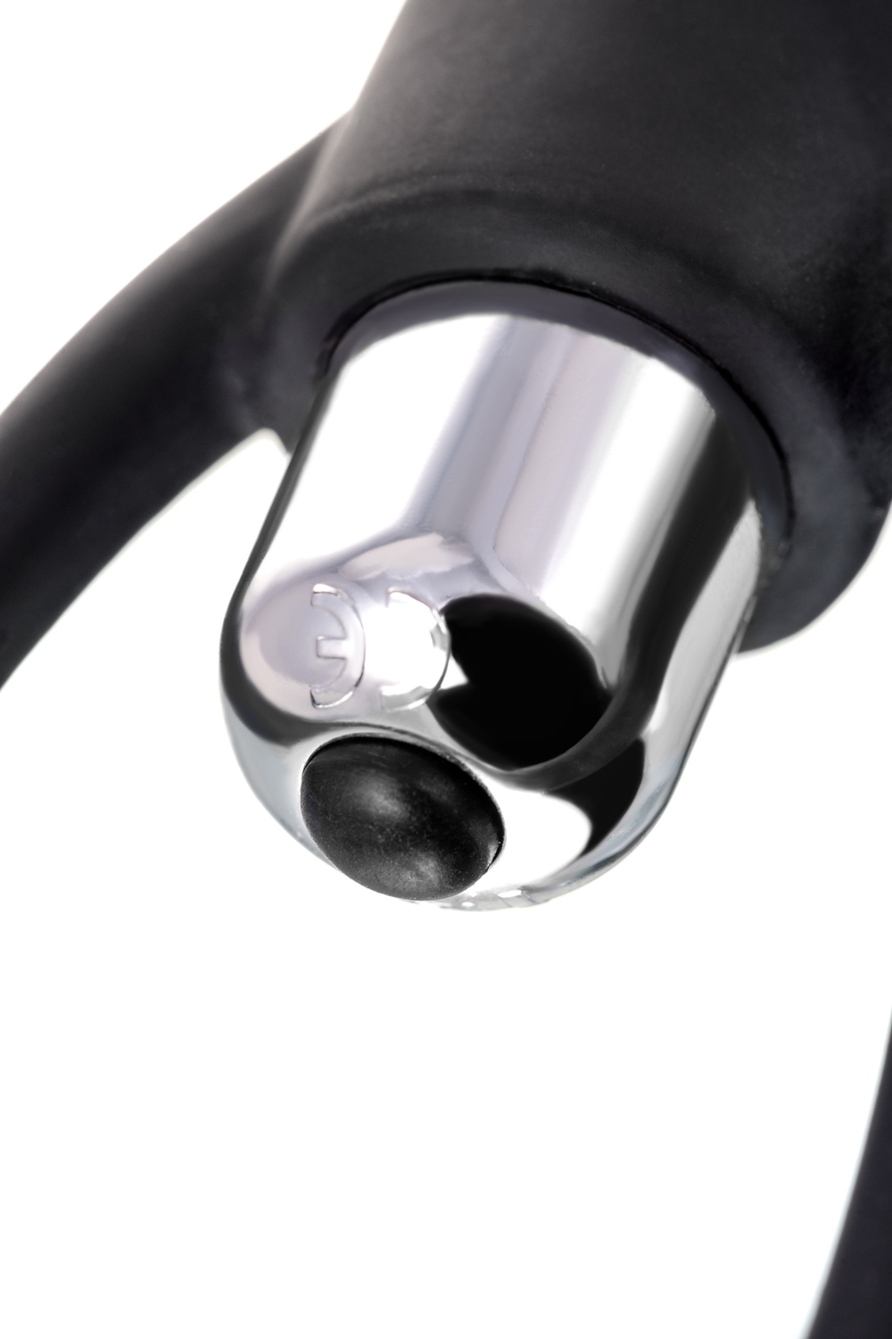 Анальная цепочка черная Toyfa A-toys с вибрацией силикон 32,7 см