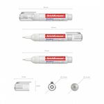 Корректирующий карандаш Erich Krause, 4мл, металлический наконечник, 1шт.