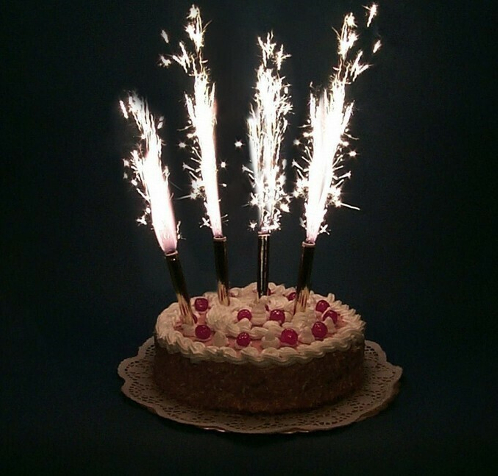 Тортовая свеча "Фонтан" 12,5см. 1 штука