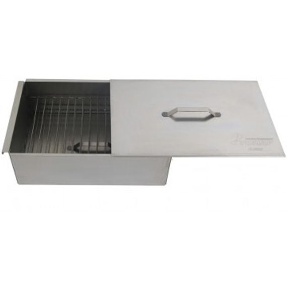 Коптильня двухъярусная Тонар с поддоном для сбора жира 450х280х170 (сталь 1,5 мм) (К-002)