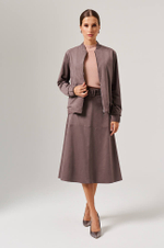 1906 Блузон женский (серо-розовый)