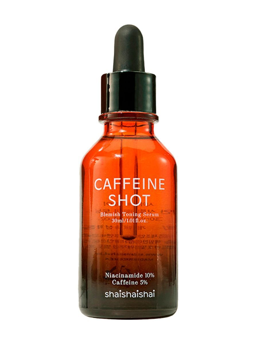 ShaiShaiShai Caffeine Shot Blemish Toning Serum сыворотка для лица с ниацинамидом и кофеином против отеков