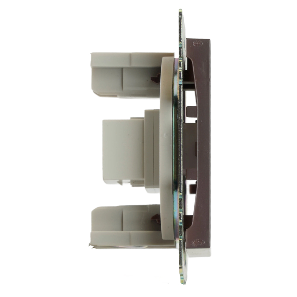 Розетка HDMI 2.1, Type A (механизм), STEKKER GLS00-7118-04, серия Катрин, шоколад 50064