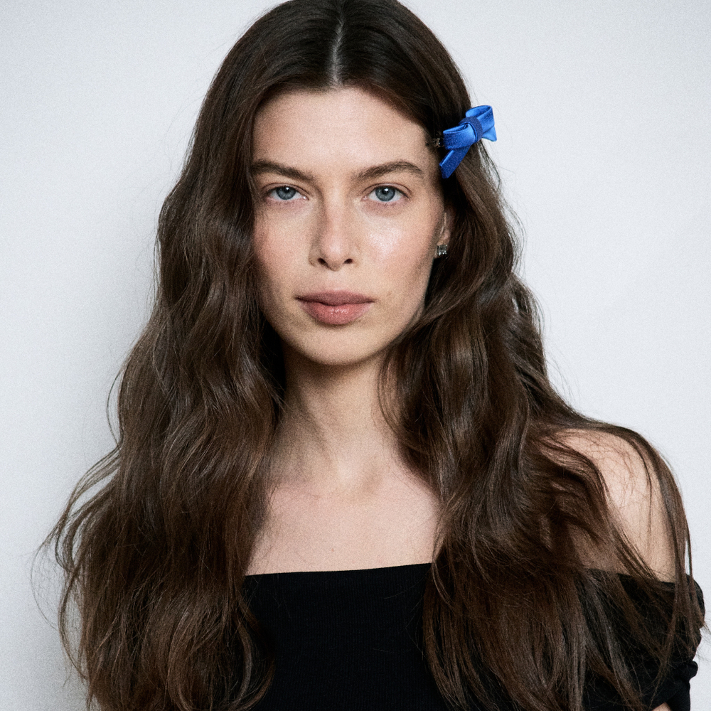 Бант "Стрекоза" XXS синий