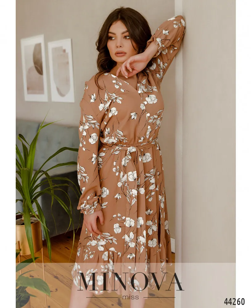 Платье 2172-пудровый Minova
