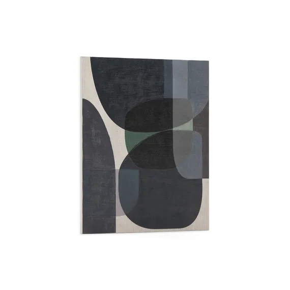 Nemsa абстрактный холст в сине-зеленых тонах 100 x 80 см