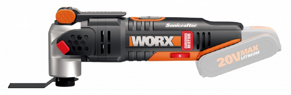 Многофункциональный инструмент аккумуляторный Worx WX693.9 20В, без АКБ и ЗУ, коробка