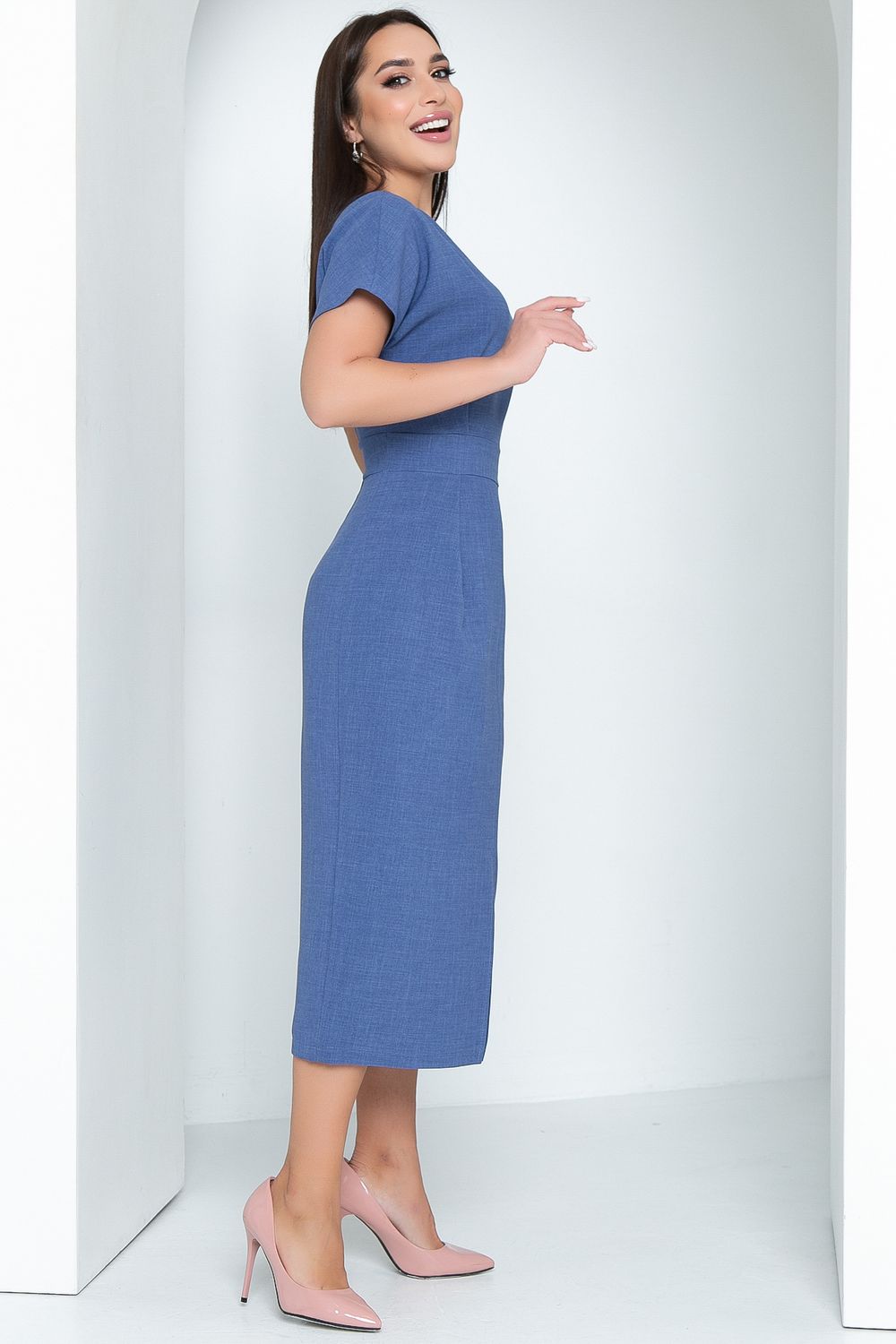 Платье Виктория Хит (джинс) Diolche