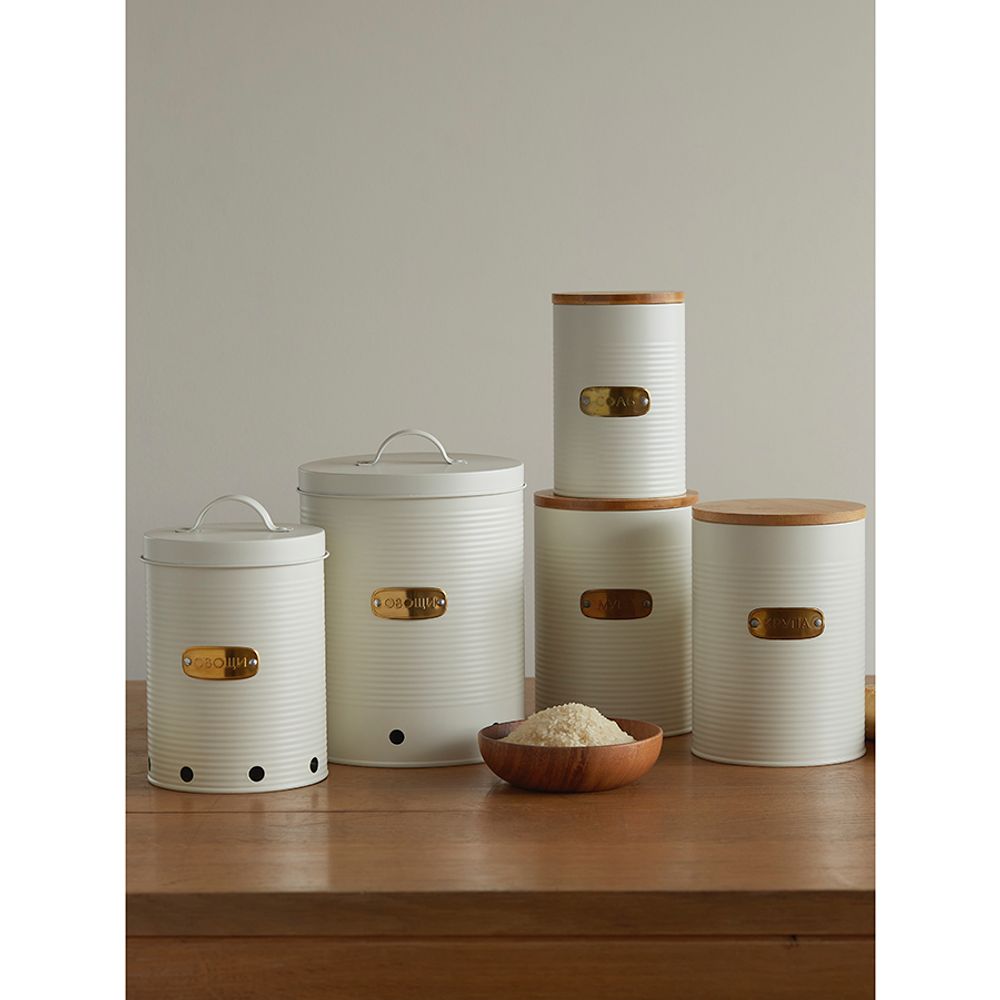 Банка для хранения крупы Irmel, 2,5 л, молочная