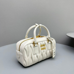 Miu Miu Matelasse Nappa Leather Top Handle Bag 24 cm