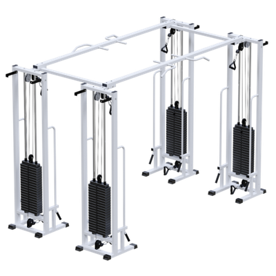 Двойной кроссовер на базе реабилитационной рамы (стек 4х100кг)