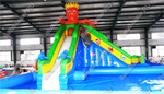 Наземный надувной аквапарк «Осьминог» 28*20*6 м