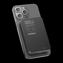Магнитный беспроводной внешний аккумулятор Momax Q.Mag X2 Gen2 35W 20000mAh - Black