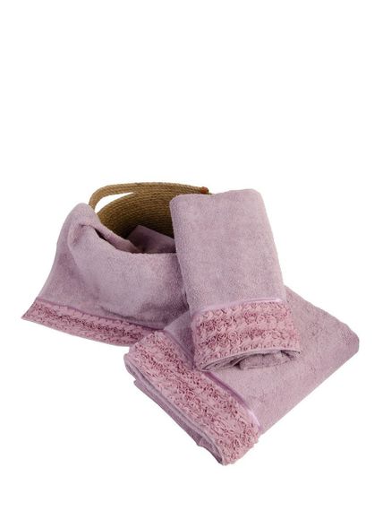 Набор полотенец ROSA РОСА  сухая роза 3пр 30х50 50х100 и 70х140 Maison Dor Турция