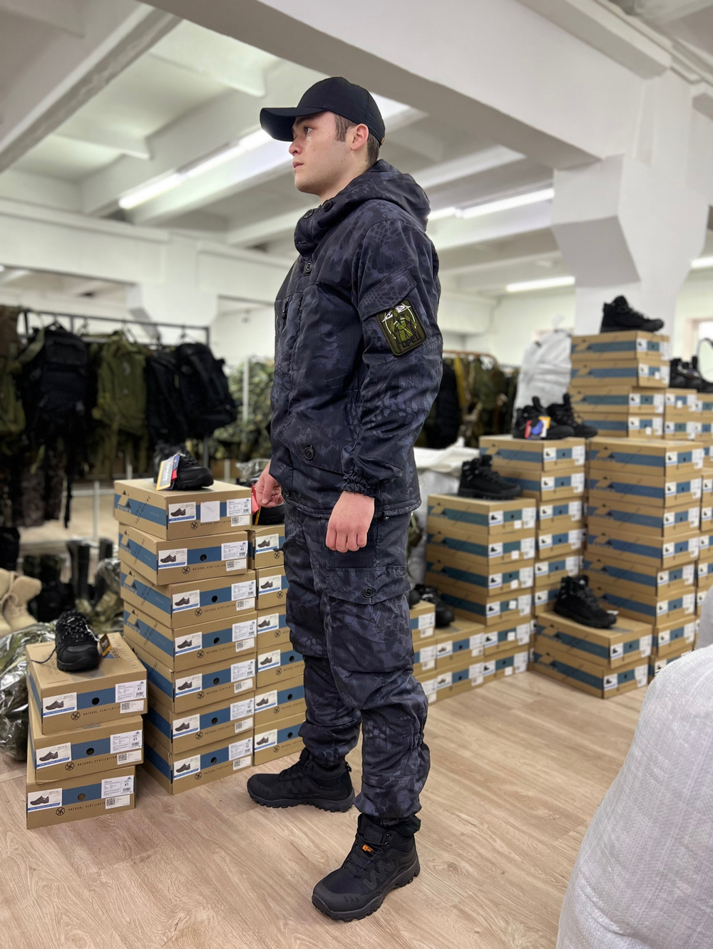 Костюм Горка 5 зима / чёрный питон