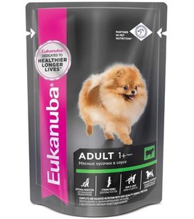 Экануба Взрослые собаки Говядина в соусе 100гр.