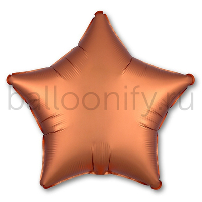 Фольгированная фигура, звезда, 19"/48СМ Сатин Amber