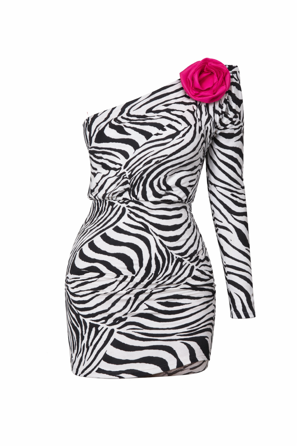 Мини платье на одно плечо