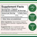 Double Wood Supplements - PQQ - 60 x 20 mg capsules