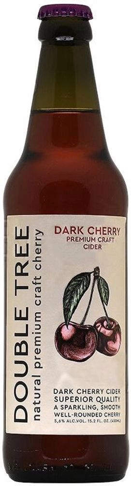 Сидр Дабл Три Темная Вишня / Double Tree Dark Cherry 0.45 - стекло