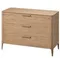 Комод Type oak 3 ящика ширина 120 см (натуральный дуб)