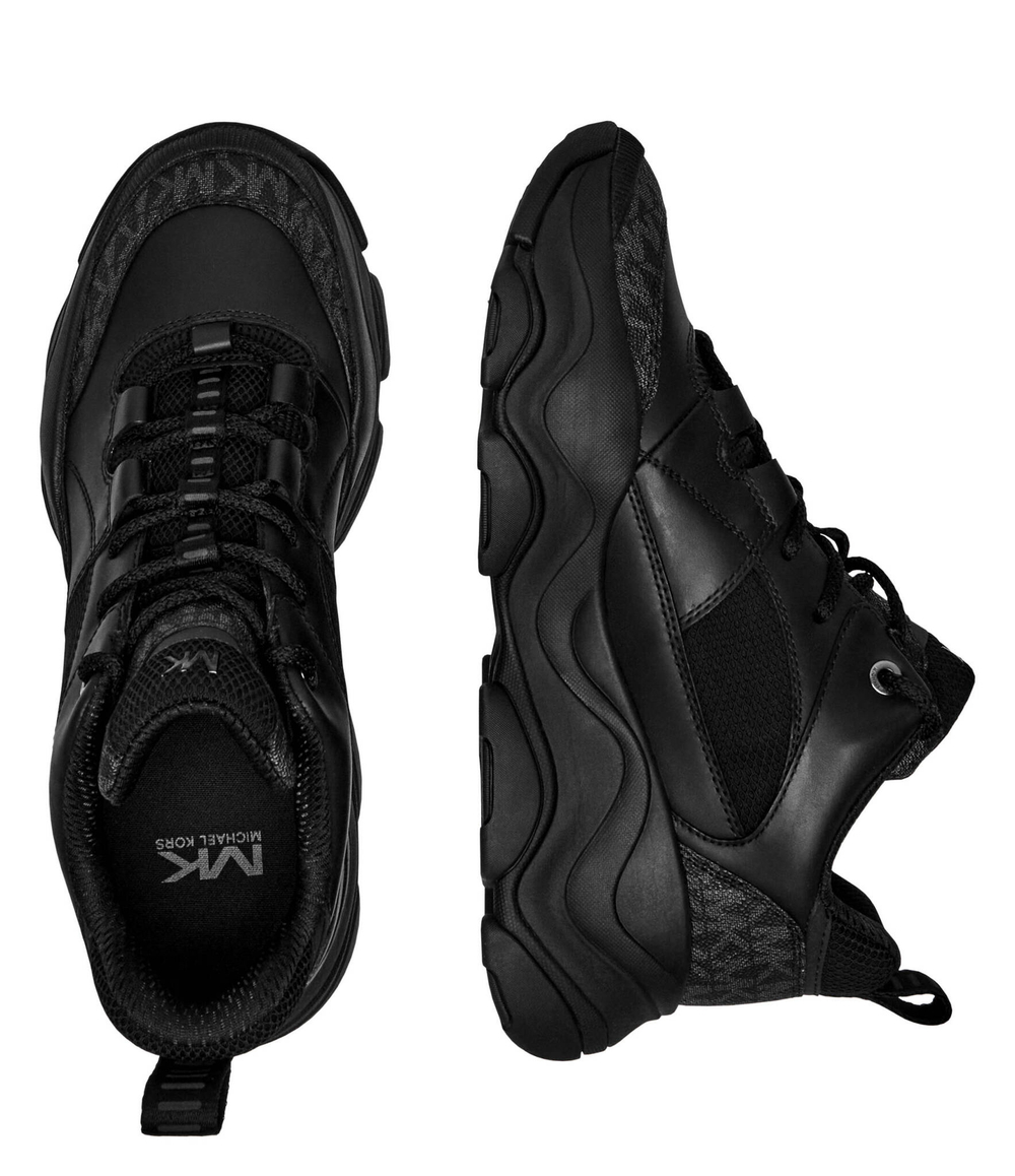 Кожаные кроссовки ATLAS Michael Kors - черный(42F4ATFS3D)