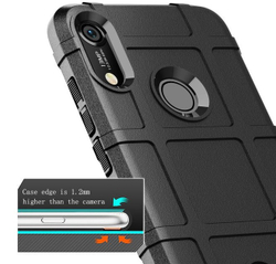 Чехол для Huawei Y6 2019 (Honor 8A Pro) цвет Black (черный), серия Armor от Caseport