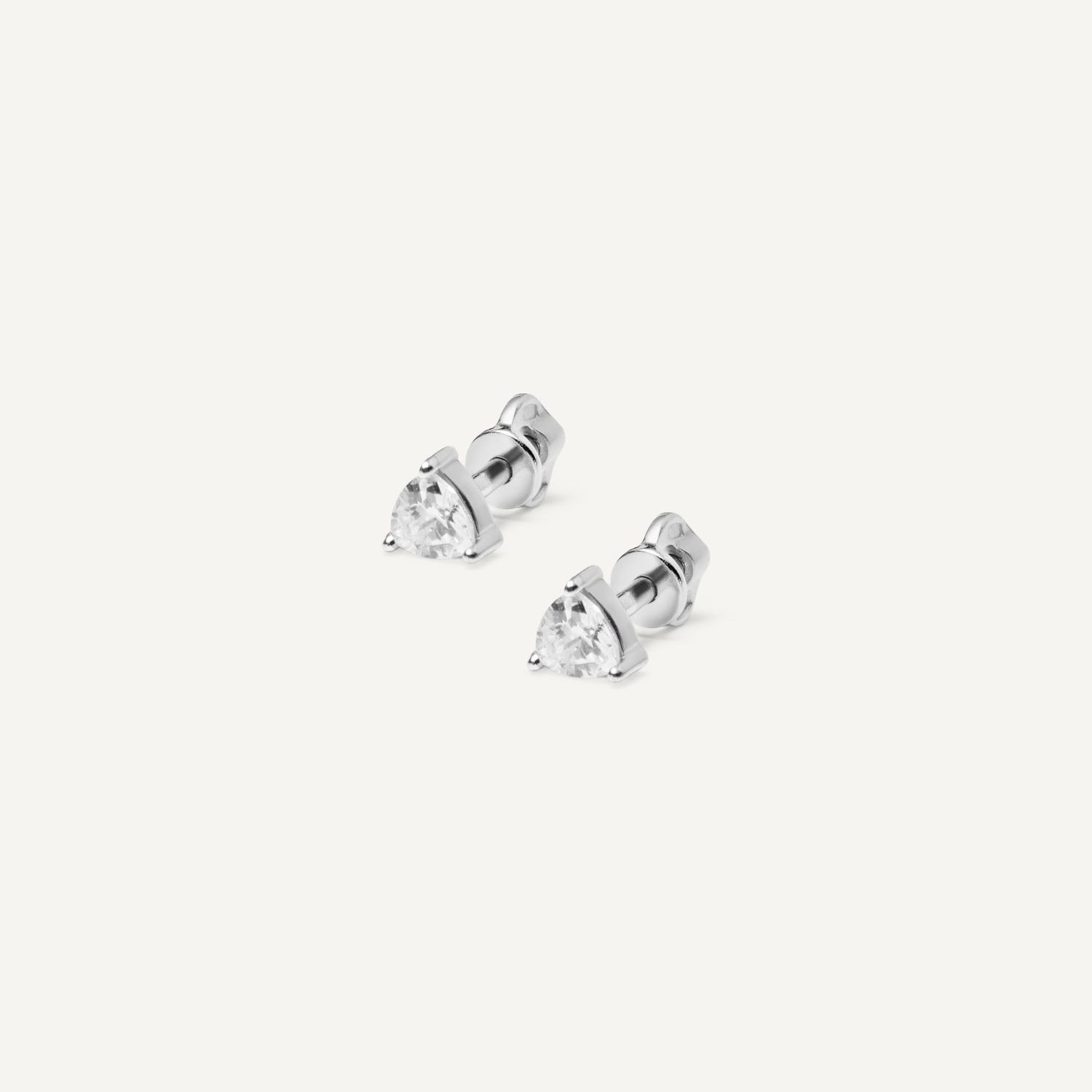 Серьги Classic Trillion Studs, Size 4