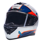 Шлем GSB G-361 WHITE/BLUE ORANGE