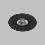 DK3020-BK Встраиваемый светильник, IP 20, 10 Вт, GU5.3, LED, черный, пластик