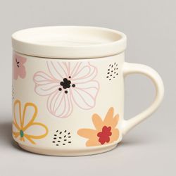 КРУЖКА С КРЫШКОЙ LEFARD FLOVERS 390МЛ. (КОР=24ШТ.)