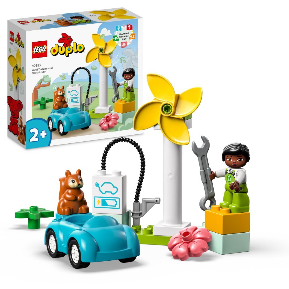 LEGO DUPLO Town — Ветряная турбина и электромобиль (10985)