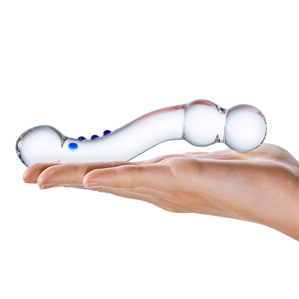 Изогнутый стеклянный стимулятор G-точки Curved G-Spot - 15,2 см. (Цвет: прозрачный)