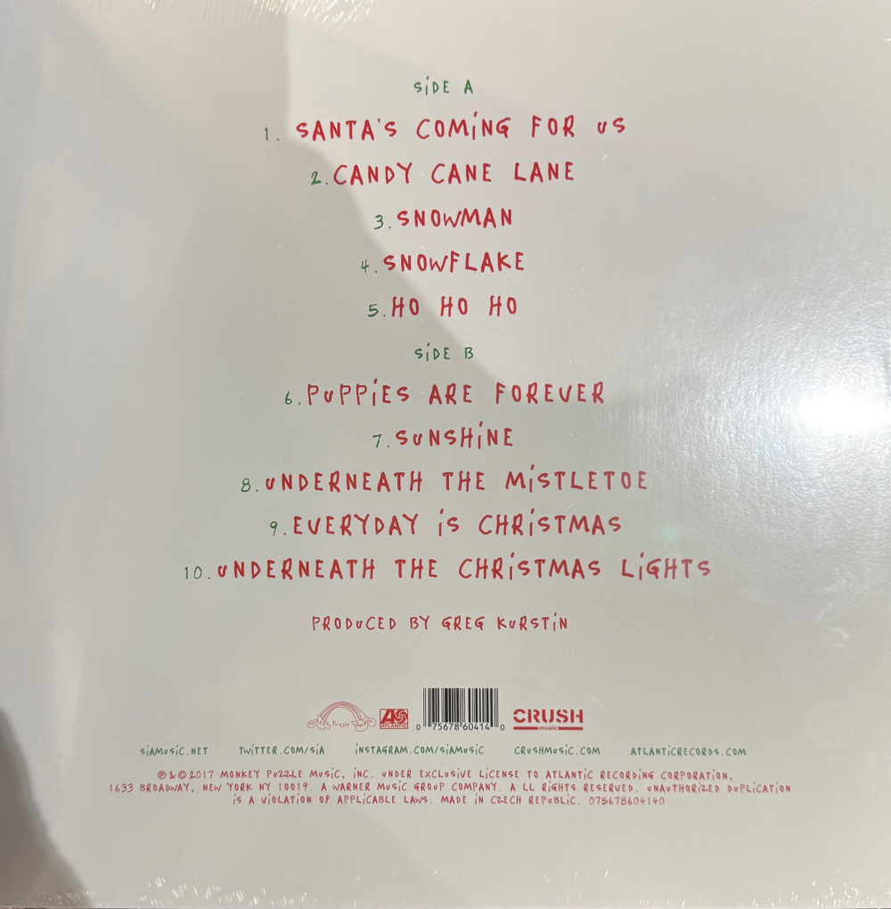 Виниловая пластинка Sia ‎– Everyday Is Christmas LP Colored