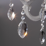 Настенный светильник 10108/1 белый/прозрачный хрусталь Strotskis