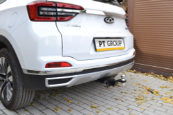 Фаркоп PT GROUP /съемный квадрат/ Chery Tiggo 4 2021-(паспорт и сертификат в комплекте)(без электрики) арт.CTH-21-991122.00