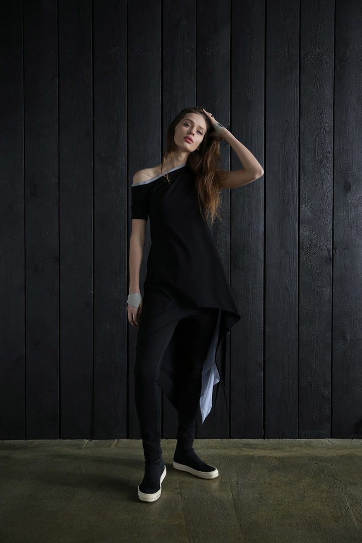 Платье «Aurora Black Gray»