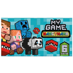 Пластилин 6цв. "My Game" 120 гр, стека пластиковая, в коробке 77376 (Центрум)