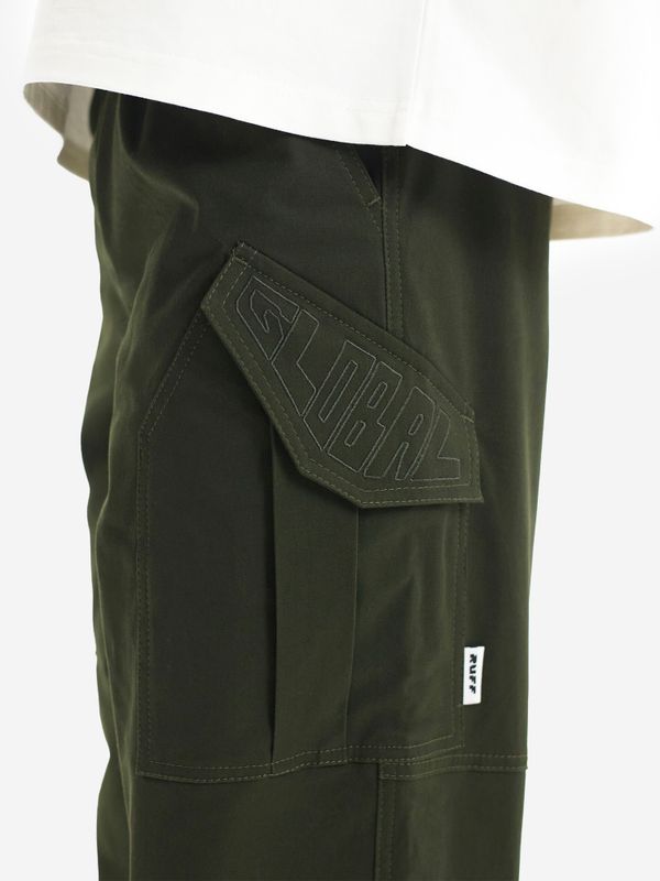 Брюки Cargo темно-зелёные - фото 6