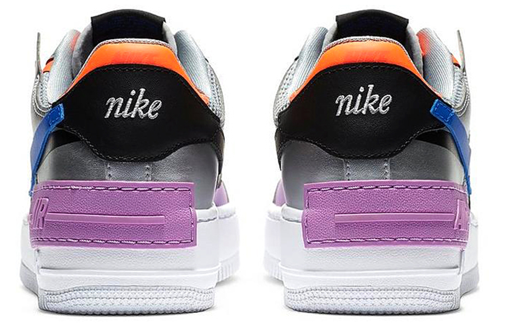 Кроссовки Nike Air Force 1 Shadow Metallic Silver (Женская размерная сетка)