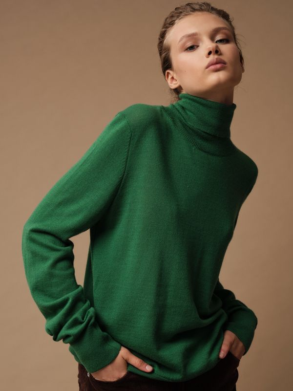 J0215 Джемпер женский, зеленый dbr (M)