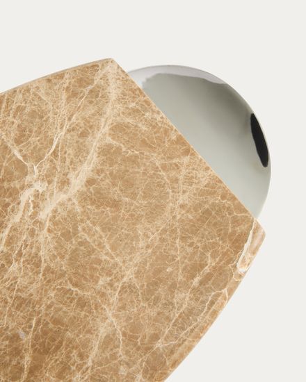 Сервировочная доска Adoma из мрамора и металла