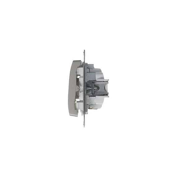 Переключатель проходной 1-кл. СП Glossa 10А IP20 (сх. 6а) 10AX с подсветкой механизм платина SE GSL001263