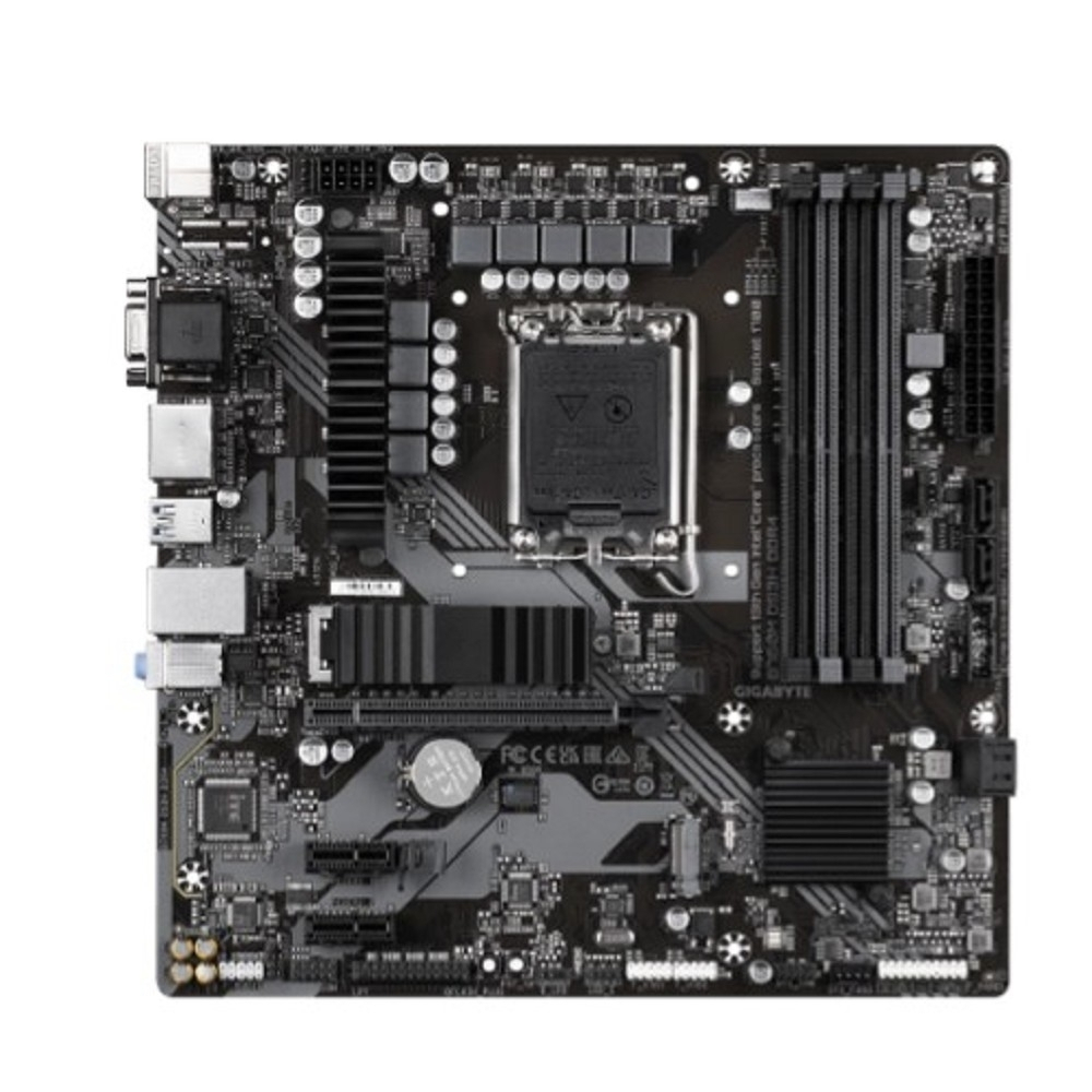 Gigabyte B760M DS3H DDR4 (Socket 1700, Intel®B760, 4xDDR4-3200, D-SUB+HDMI+DP+DP, 1xPCI-Ex16, 2xPCI-Ex1, 4xSATA3(RAID 0/1/5/10), 2xM.2, 8Ch Audio, 2,5GbLan, (2+4)xUSB2.0, (3+2)xUSB3.2, (1+0)xUSB3.2)