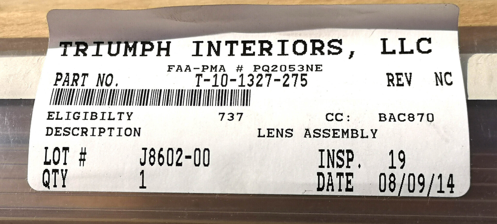 Lens assy(линза в сборе)  T-10-1327-275