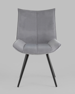 Стул вращающийся Робб велюр серый