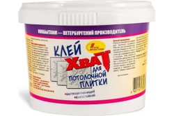 Клей для потолочной плитки латекс-акрилатный Новбытхим Хват 800 г