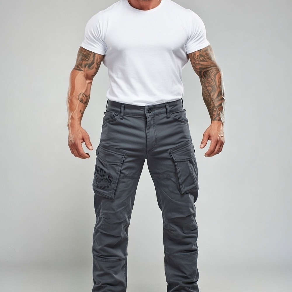 Карго штаны темно-серые Yakuza Premium 3952